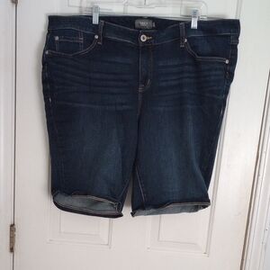Torrid Dark Blue Denim Shorts